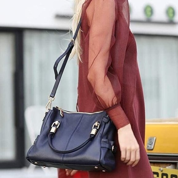 Kattee Genuine Soft Leather Purse / Handbag, Satchel Tote Shoulder Bag - Picture 1 of 13